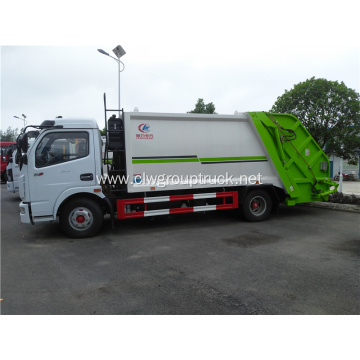 Compactor garbage truck with bin for truck